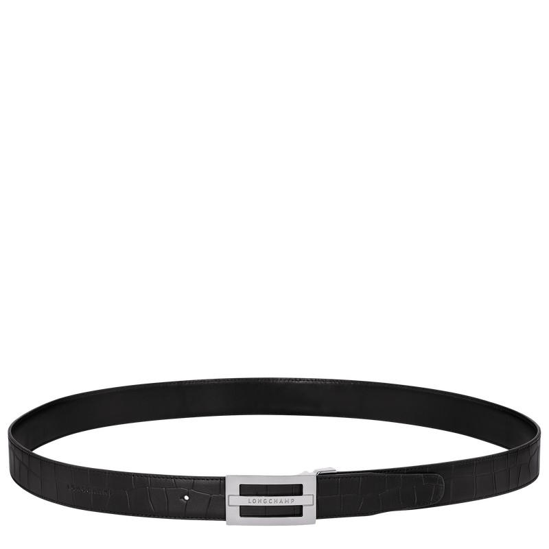 Longchamp Delta Box Belt Zwart | KAVX54629