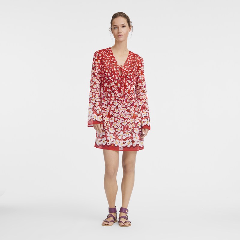 Longchamp Dress Strawberry | AQVU57491