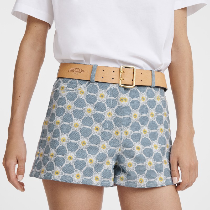 Longchamp Embroidered Shorts Blauw | GMOD39702