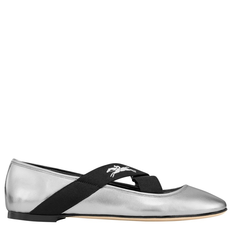 Longchamp Energy Ballerinas Zilver | YNVO67345