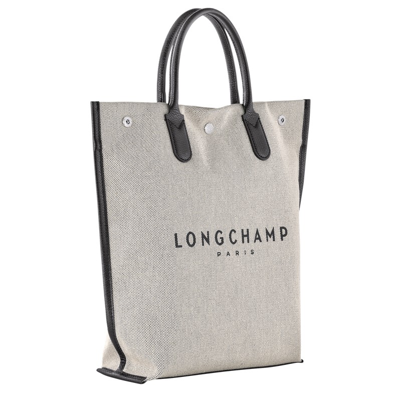 Longchamp Essential M Tote Bag Ecru | OIDP58647