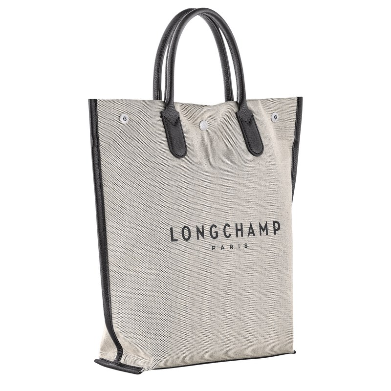 Longchamp Essential M Tote Bag Ecru | QSXR17093