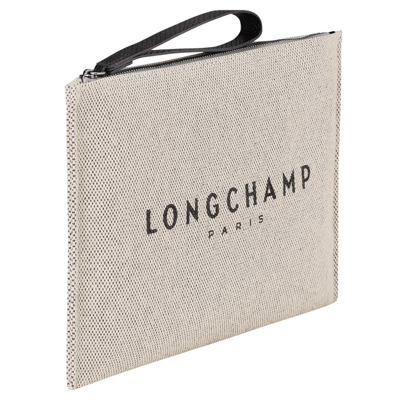 Longchamp Essential Pouch Ecru | KNLD50617