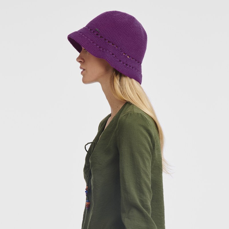 Longchamp Hat Violet | QVOM56017