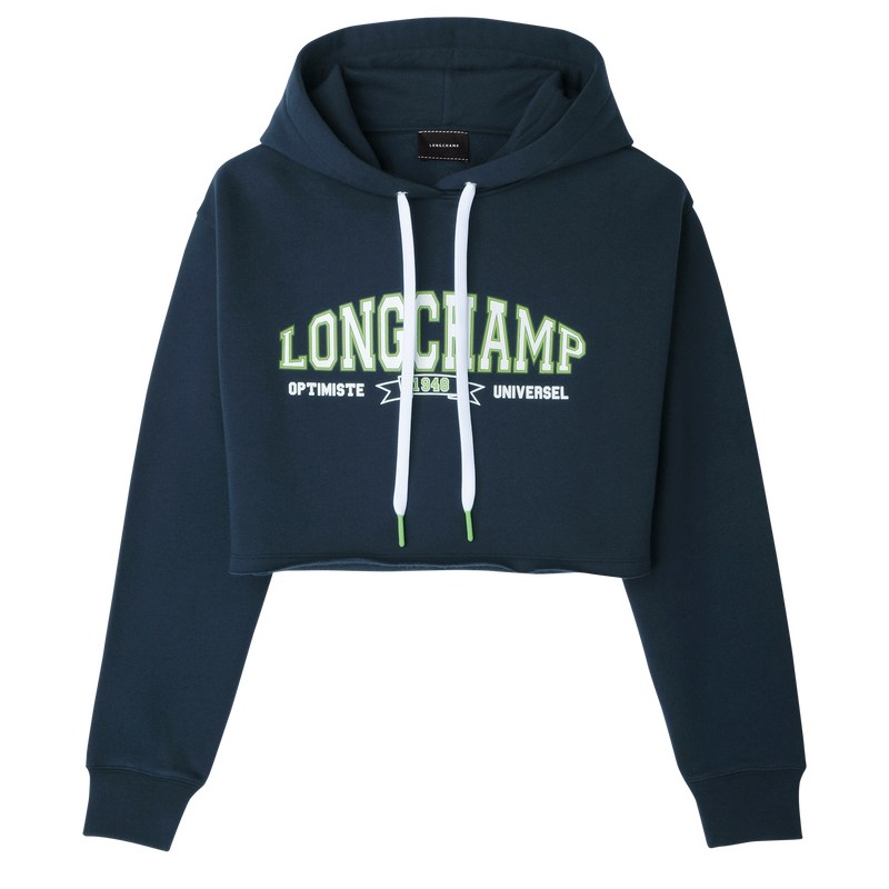 Longchamp Hoodie Donkerblauw | METO15024