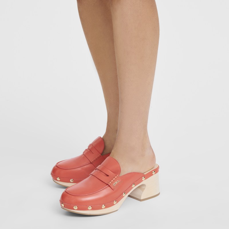 Longchamp La Cigale Clogs Strawberry | ENSQ43015