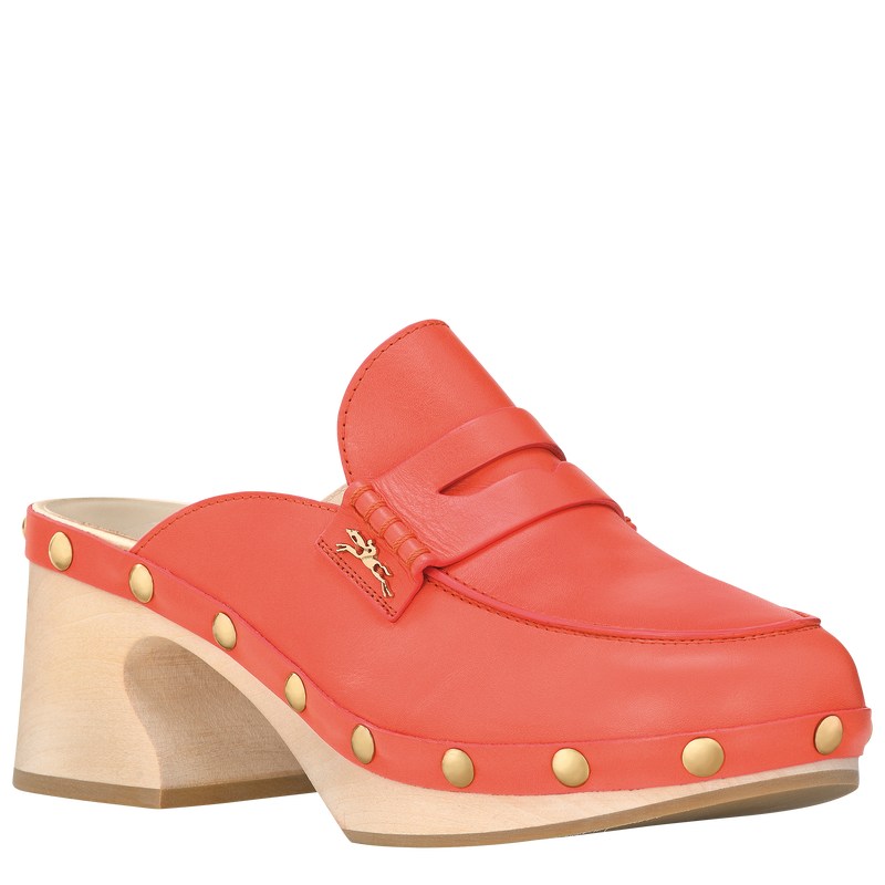 Longchamp La Cigale Clogs Strawberry | ENSQ43015