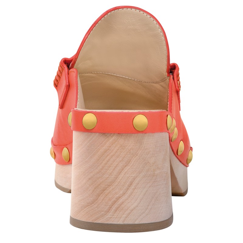 Longchamp La Cigale Clogs Strawberry | ENSQ43015