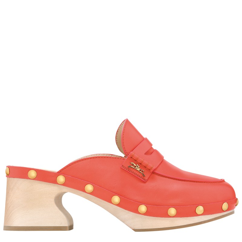 Longchamp La Cigale Clogs Strawberry | ENSQ43015