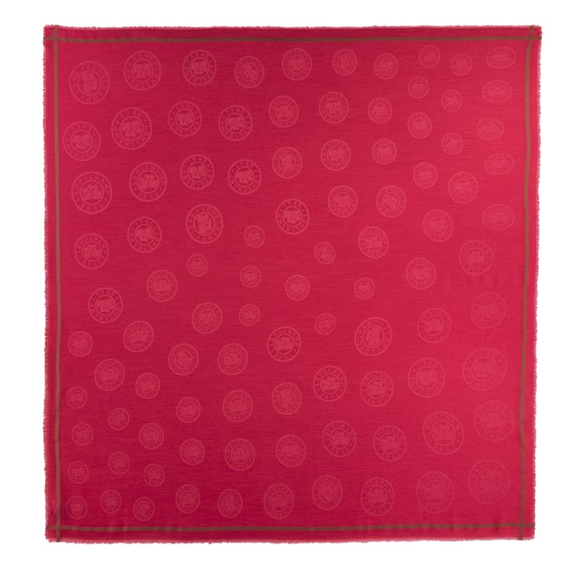 Longchamp La Médaille Longchamp Shawl Magenta | CUEG23018