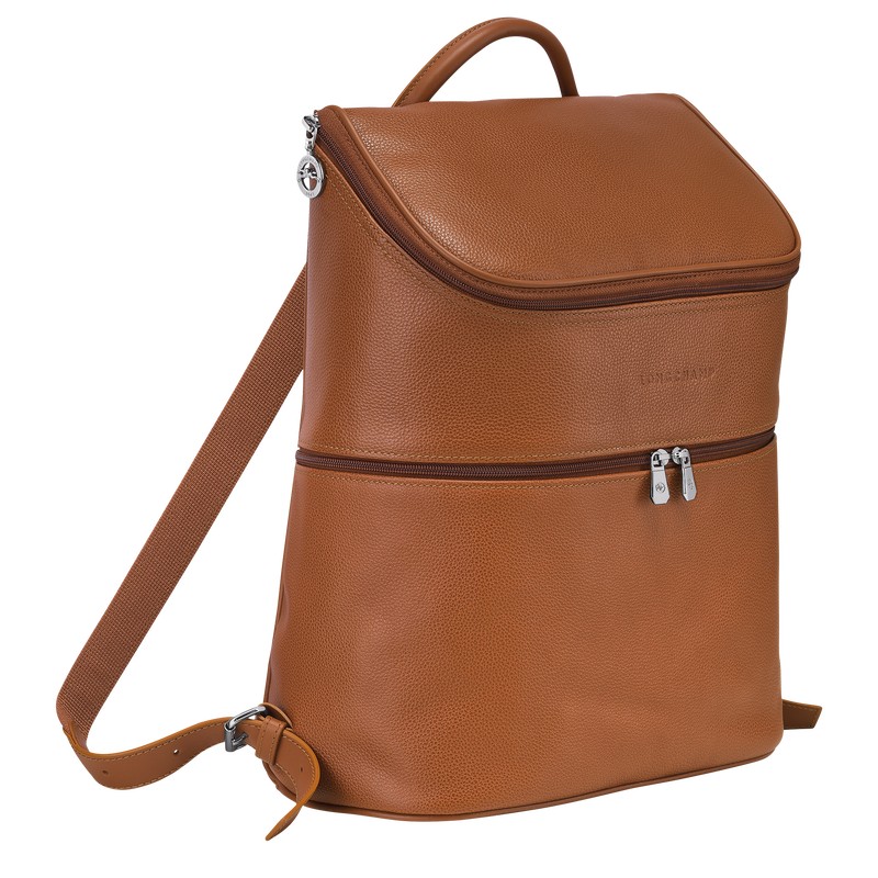 Longchamp Le Foulonné Backpack Caramel | JOYS29415