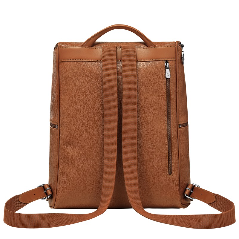 Longchamp Le Foulonné Backpack Caramel | JOYS29415