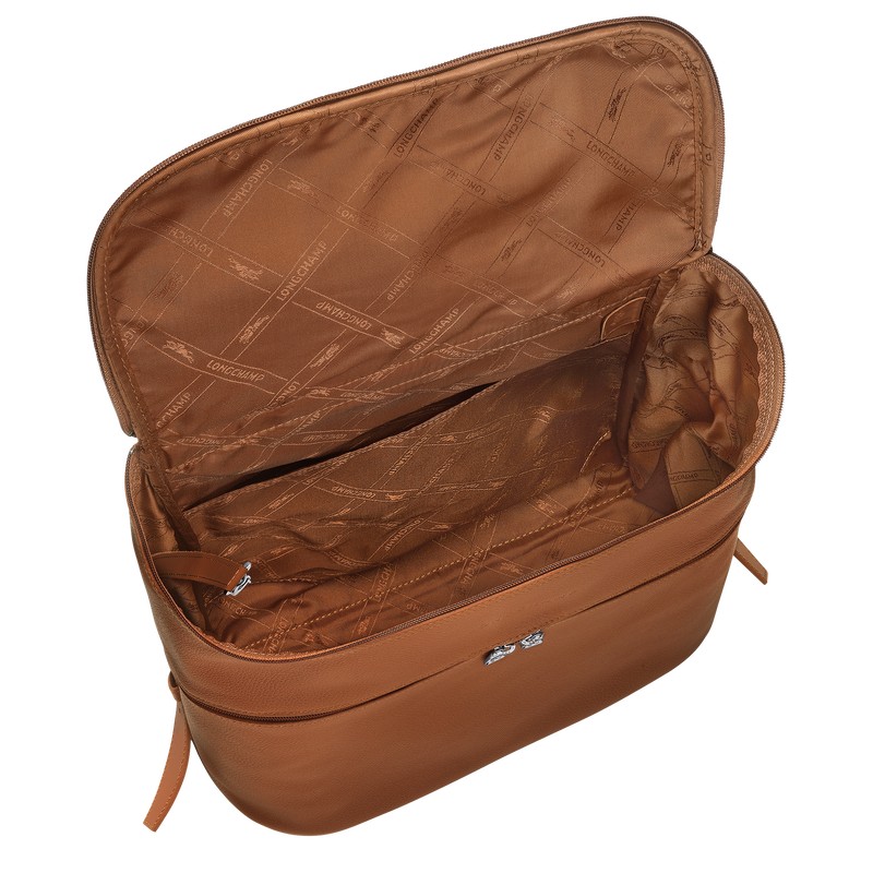 Longchamp Le Foulonné Backpack Caramel | JOYS29415