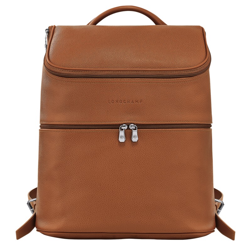 Longchamp Le Foulonné Backpack Caramel | JOYS29415