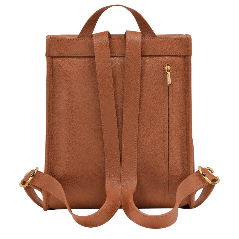 Longchamp Le Foulonné Backpack Caramel | QGNV81630