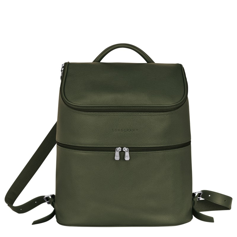 Longchamp Le Foulonné Backpack Khaki | UILQ12495