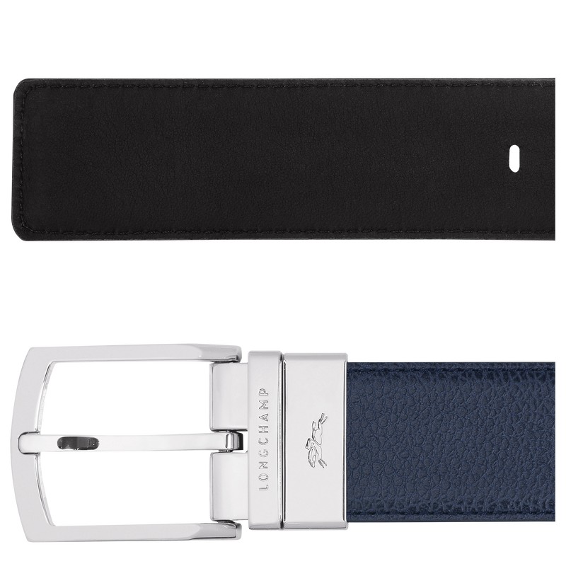 Longchamp Le Foulonné Belt Donkerblauw Zwart | YAZK53716