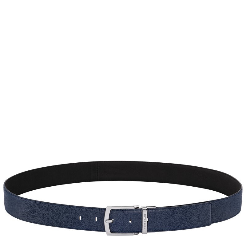 Longchamp Le Foulonné Belt Donkerblauw Zwart | YAZK53716