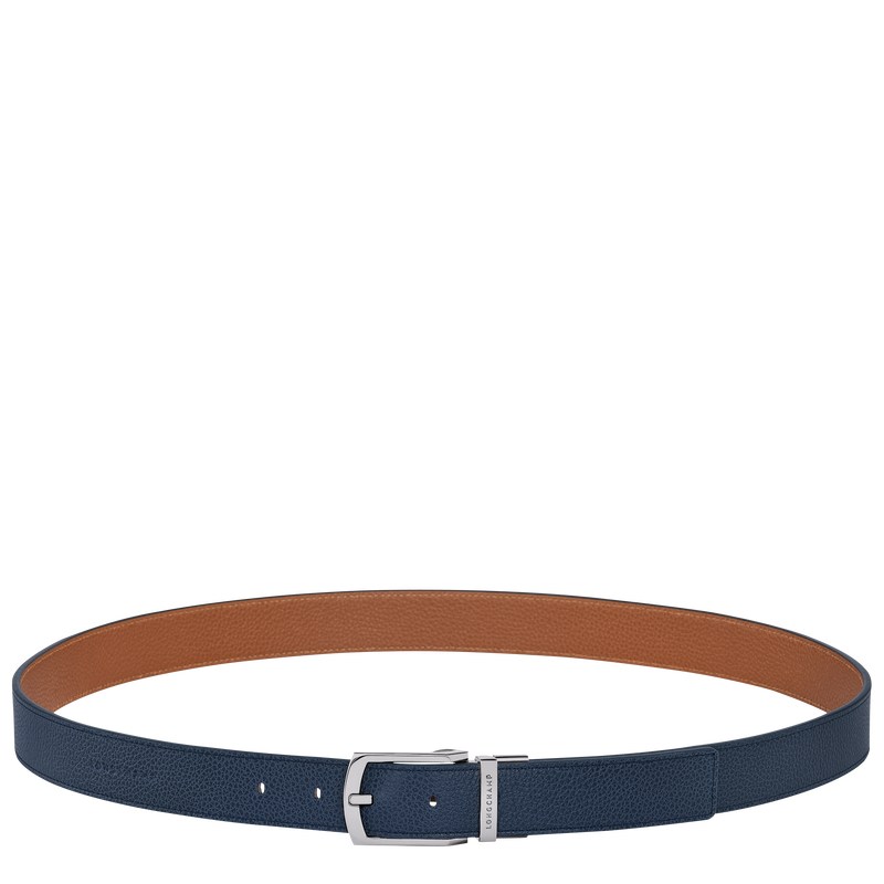 Longchamp Le Foulonné Belt Donkerblauw | TNJP87649