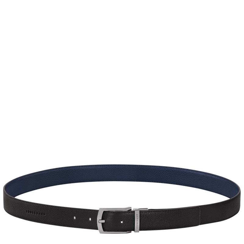 Longchamp Le Foulonné Belt Zwart Donkerblauw | GRBN14397