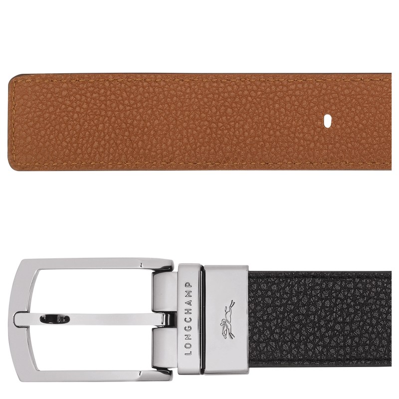 Longchamp Le Foulonné Belt Zwart | SBEH15289