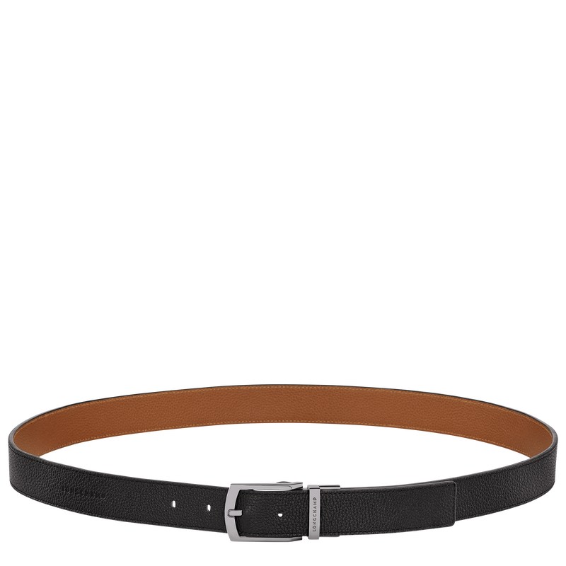 Longchamp Le Foulonné Belt Zwart | SBEH15289