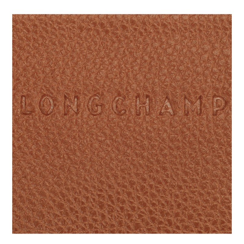 Longchamp Le Foulonné Card Holder Caramel | IEJL78234