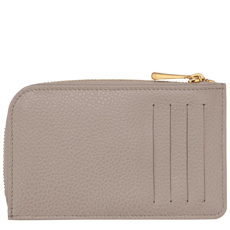 Longchamp Le Foulonné Card Holder Turtledove | CNTU82073