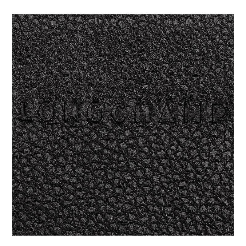 Longchamp Le Foulonné Card Holder Zwart | UAIC54319