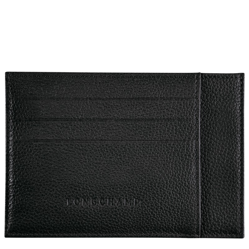 Longchamp Le Foulonné Card Holder Zwart | WRDT80639