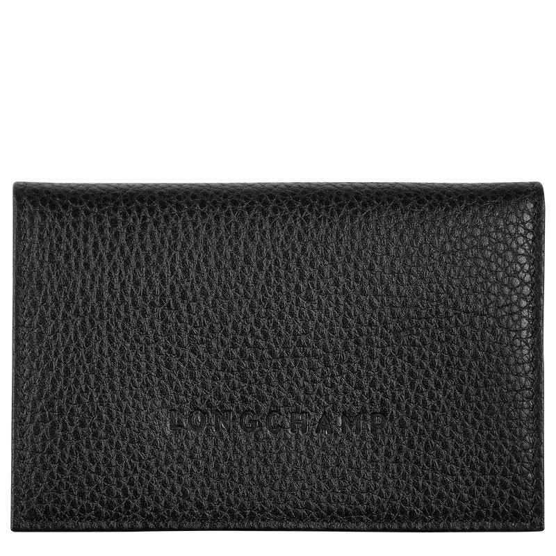 Longchamp Le Foulonné Card Holder Zwart | WNCD26308