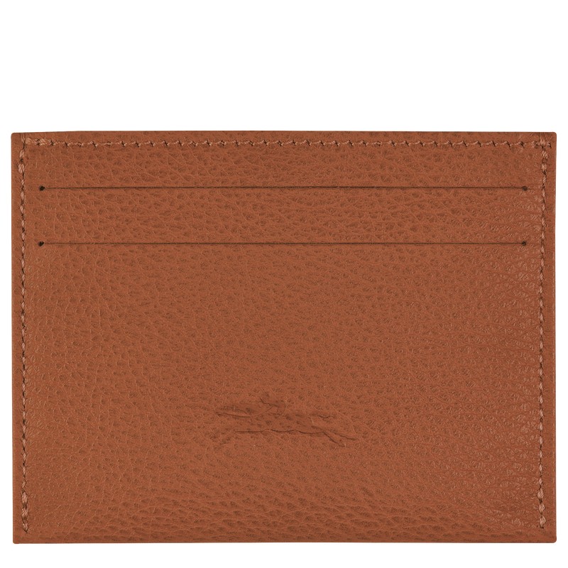 Longchamp Le Foulonné Cardholder Caramel | RBQG21395