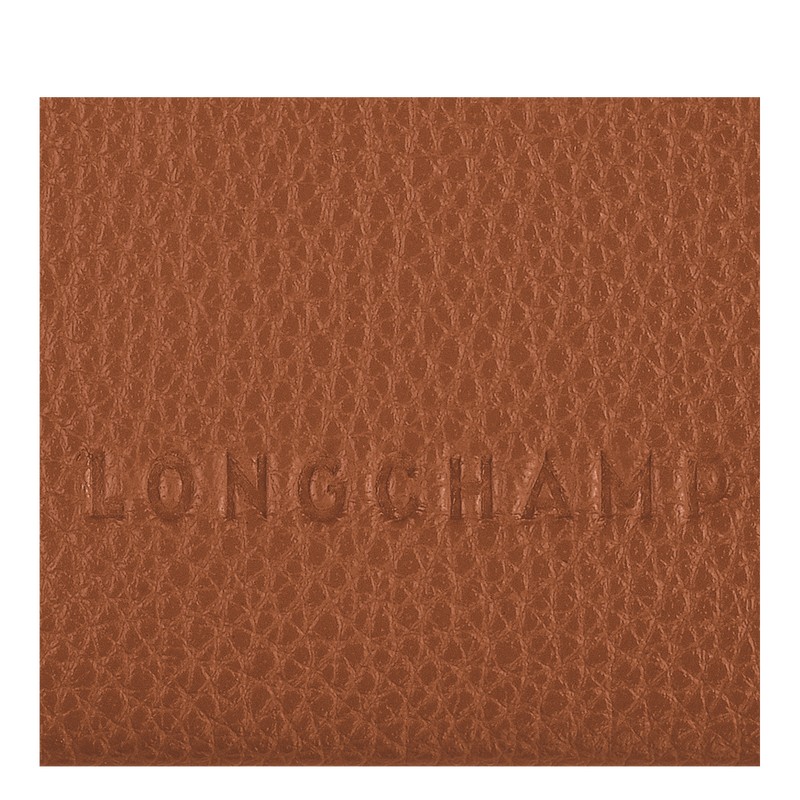 Longchamp Le Foulonné Cardholder Caramel | RBQG21395