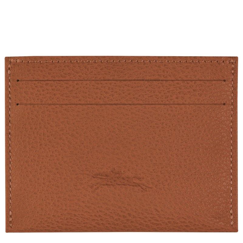 Longchamp Le Foulonné Cardholder Caramel | BVHC03498