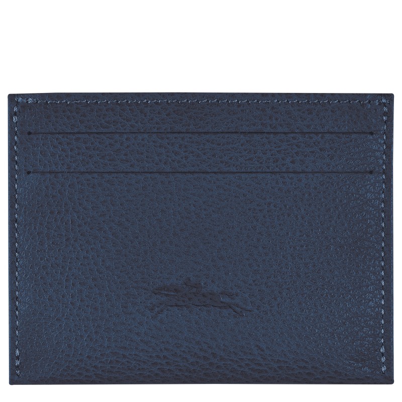 Longchamp Le Foulonné Cardholder Donkerblauw | SZKY53916