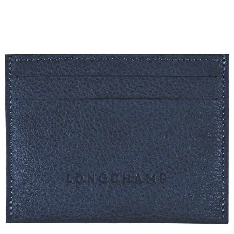 Longchamp Le Foulonné Cardholder Donkerblauw | EGIA37158