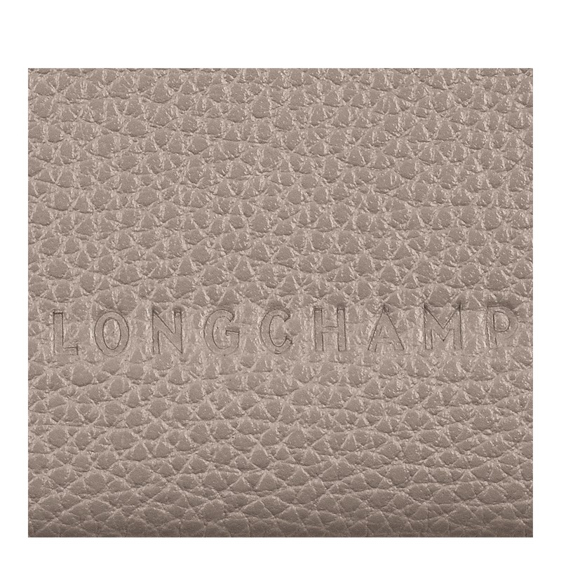 Longchamp Le Foulonné Cardholder Turtledove | JXYN12536