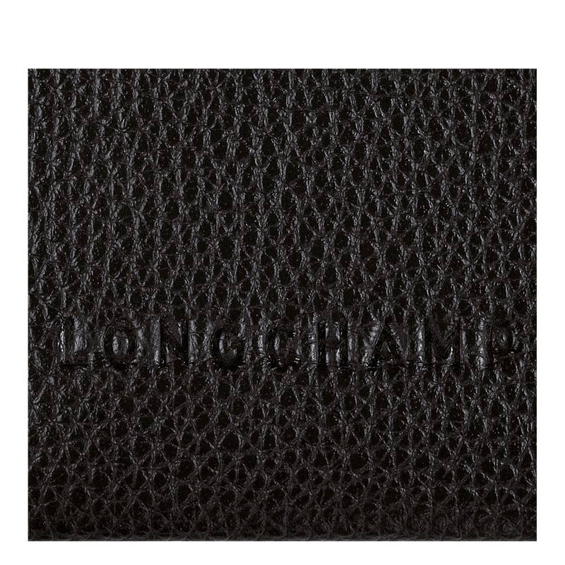 Longchamp Le Foulonné Cardholder Zwart | PFAY98062