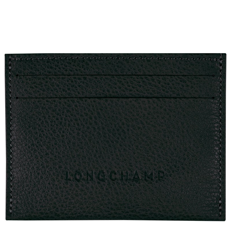 Longchamp Le Foulonné Cardholder Zwart | PFAY98062