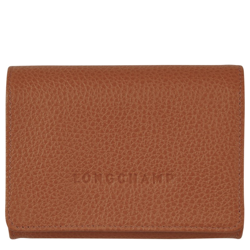 Longchamp Le Foulonné Coin Purse Caramel | HBSD71683