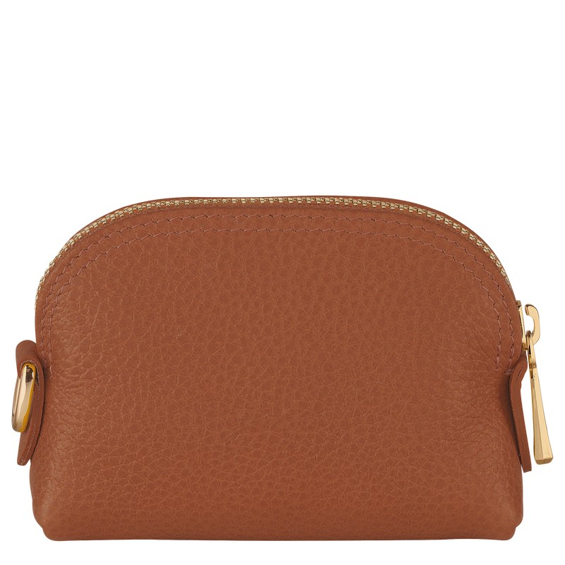 Longchamp Le Foulonné Coin Purse Caramel | GLQO76952