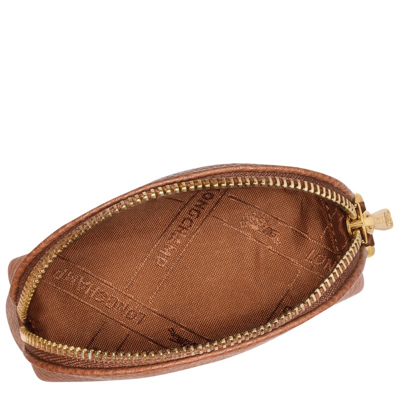 Longchamp Le Foulonné Coin Purse Caramel | GLQO76952