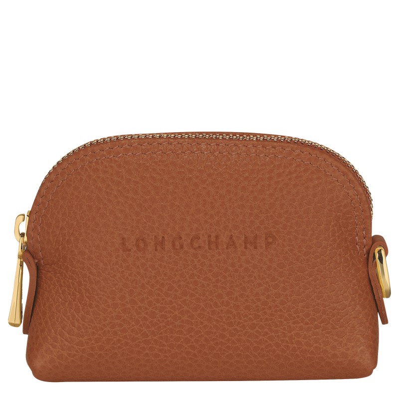 Longchamp Le Foulonné Coin Purse Caramel | GLQO76952