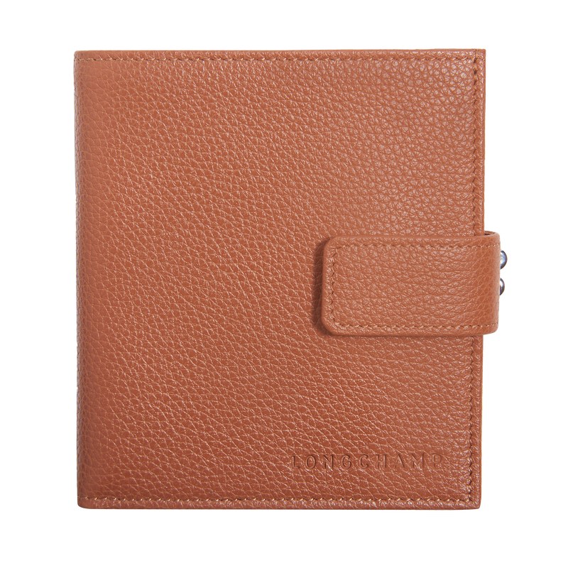 Longchamp Le Foulonné Compact Wallet Caramel | ZUEB16075