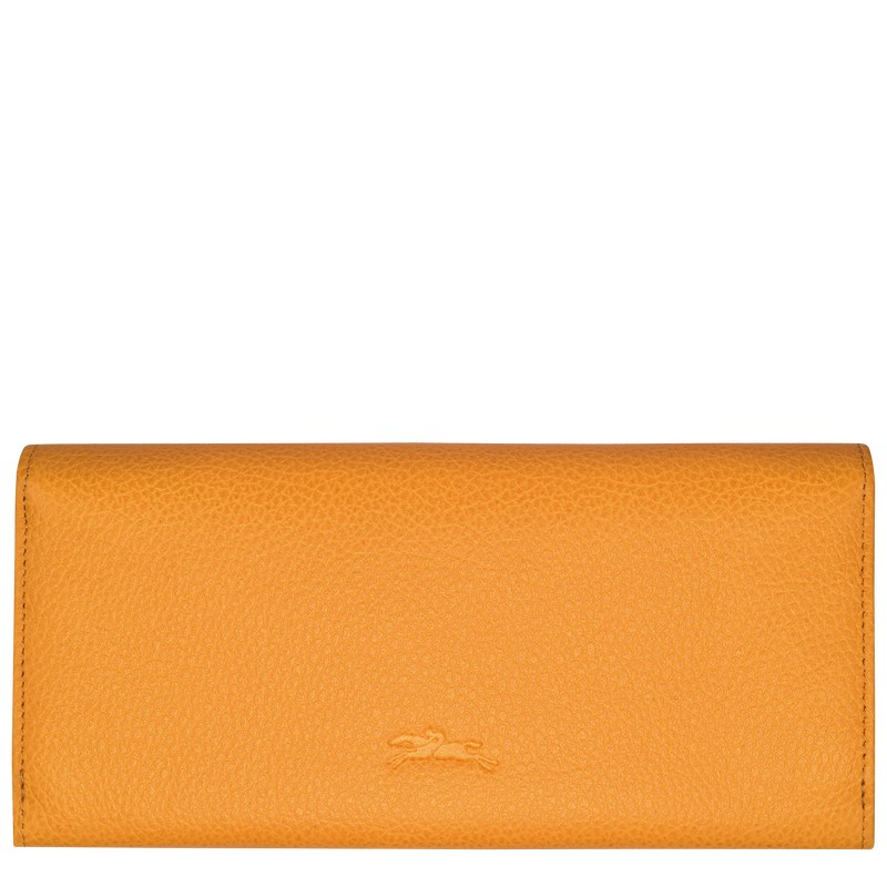 Longchamp Le Foulonné Continental Wallet Abrikoos | PVWD84216