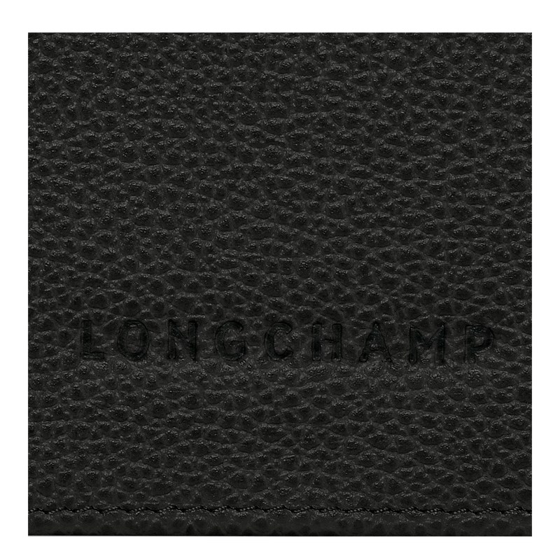 Longchamp Le Foulonné Continental Wallet Zwart | IACB16874