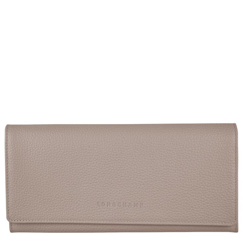 Longchamp Le Foulonné Continental Wallet Turtledove | CABU72081