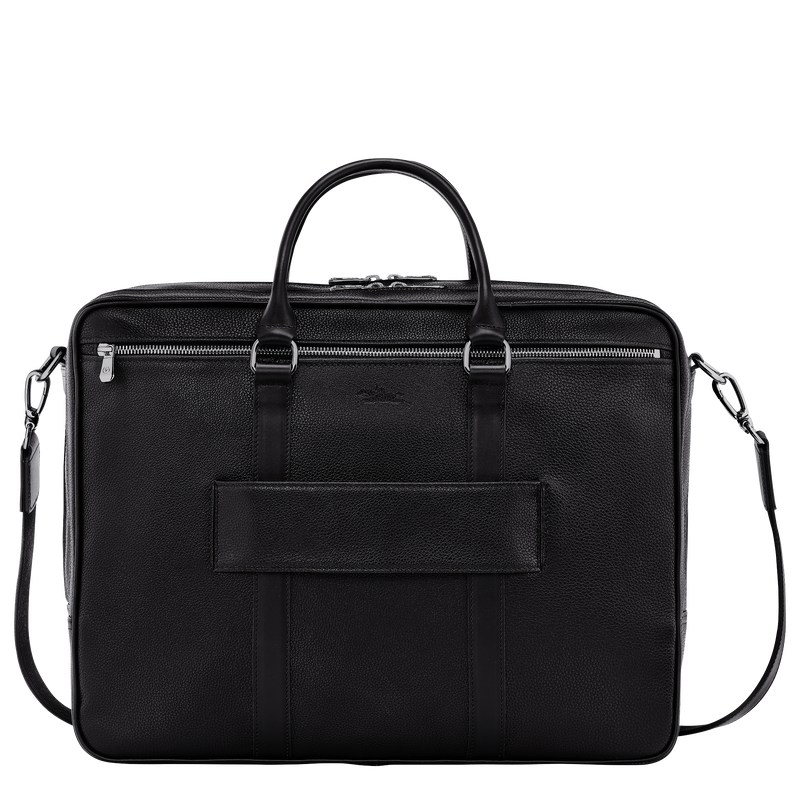 Longchamp Le Foulonné L Briefcase Zwart | ZBGN81062