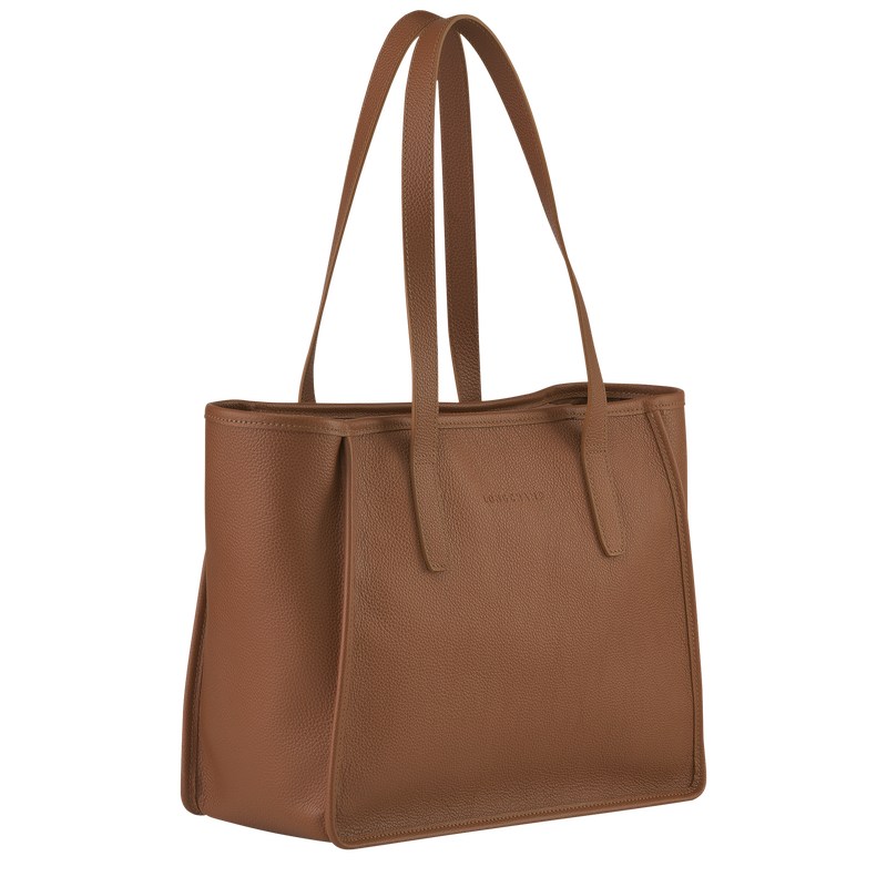 Longchamp Le Foulonné L Tote Bag Caramel | LJHO30742