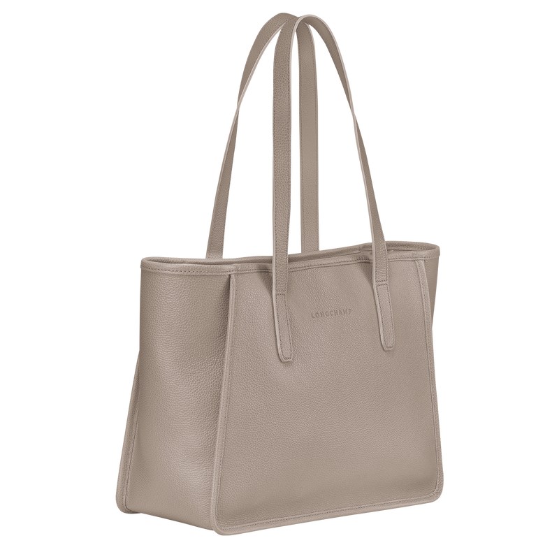 Longchamp Le Foulonné L Tote Bag Turtledove | XRWB76248